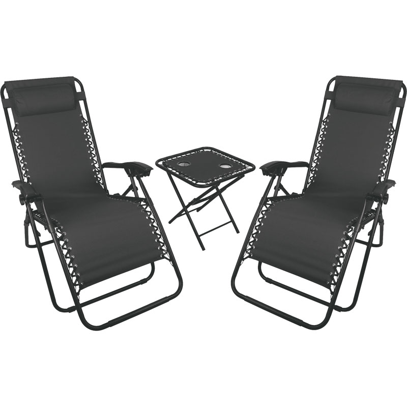 World Famous Sports Zero Gravity Chair With Table Combo Gebo's