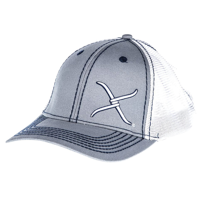 Men's Twisted X Grey & White Navy Cap Gebo's