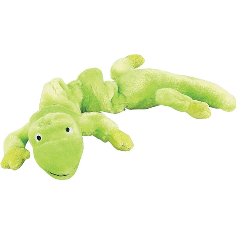16" PetEdge Zanies Bungee Gecko Neon Green Dog Toy Gebo's