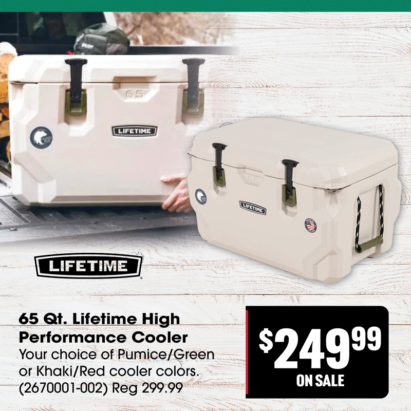 65 Qt. Lifetime High Performance Cooler Gebo's