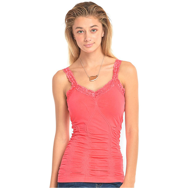 Women's Mopas Wrinkled Camisole Coral Gebo's